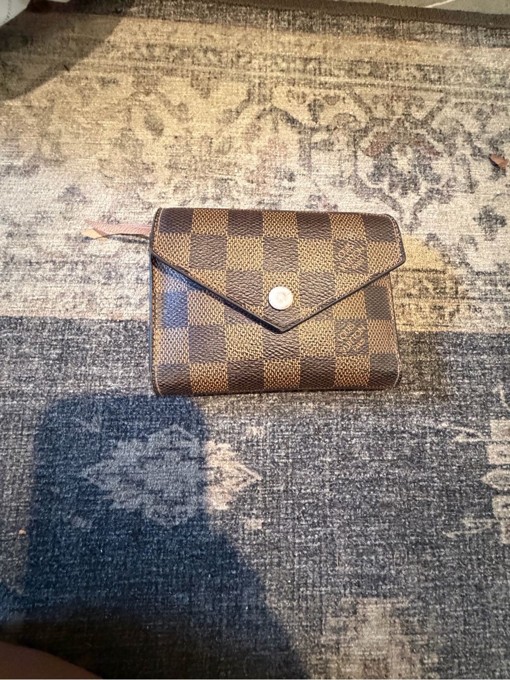 Louis Vuitton Brown victorine Damier Canvas Small Envelope Wallet pink - Picture 4 of 7
